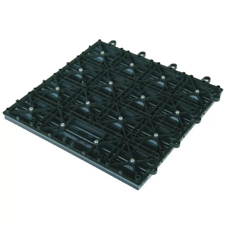 Back of WPC decking tiles