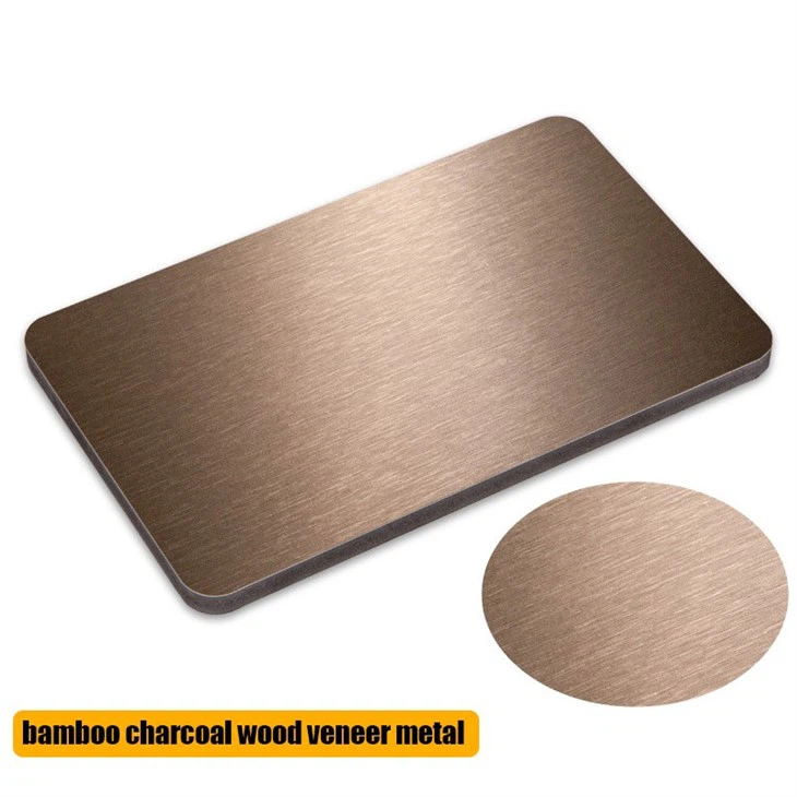 Bamboo Charcoal Wood Veneer Metal