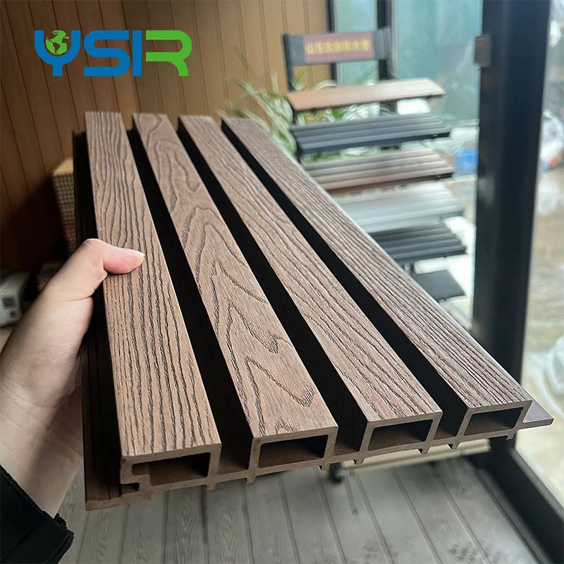 Outdoor Fluted Wpc Wall Panel Cladding