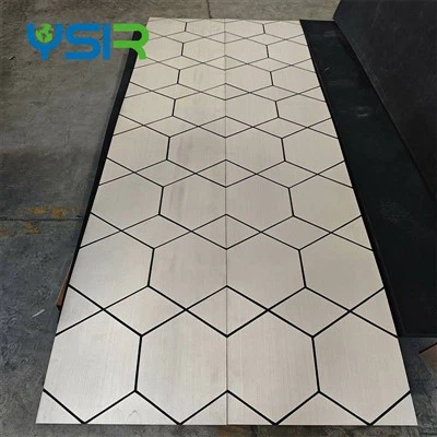 Carved Natural Oak Wood Veneer Soundproof Wall Panel