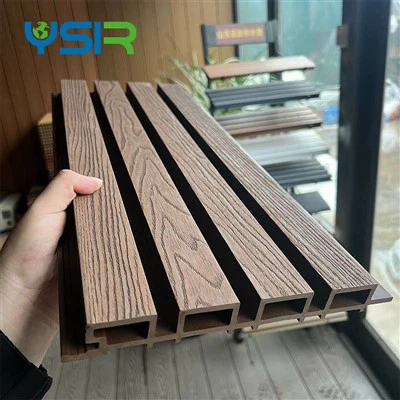 Outdoor Wall Decorative Plastic Composite Fluted Wpc Wall Panel Cladding
